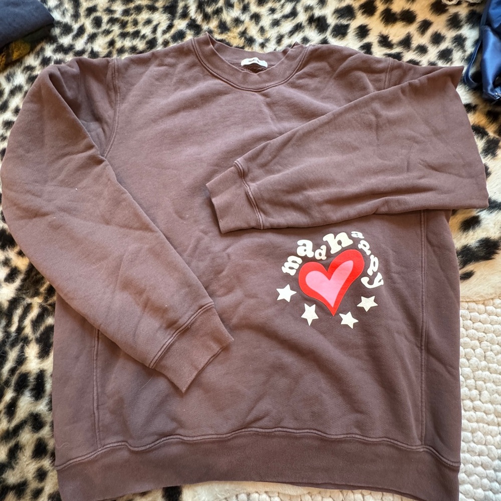 Madhappy Brown Heart Crewneck